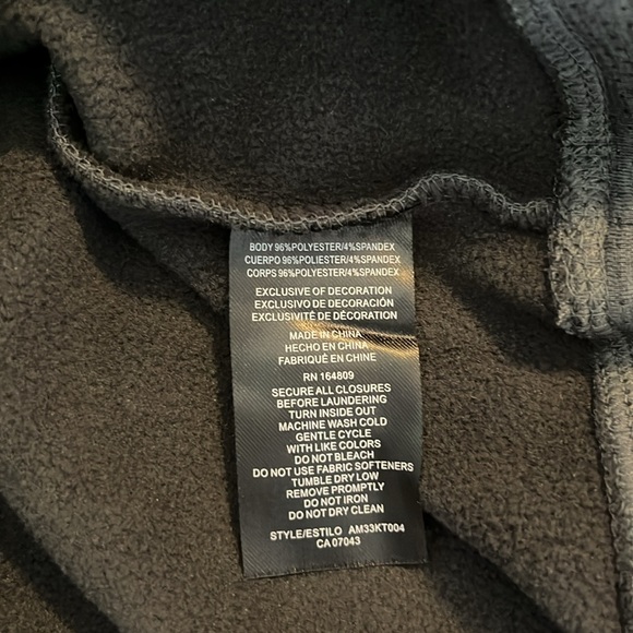 Motion Men's Long Sleeves Crewneck Pullover Fleece Sweatshirt Size S Charcoal - Picture 11 of 12